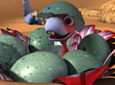 Hatching dinosaur