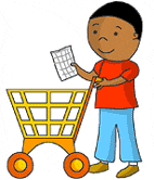 Kid with Grocery Cart