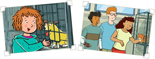 Visiting a dog shelter