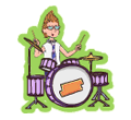 someone playing the drums