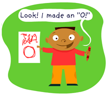 Look! I made an "O!"