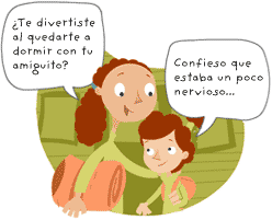 &iquest;Te divertiste al quedarte a dormir con tu amiguito? Confieso que estaba un poco nervioso...