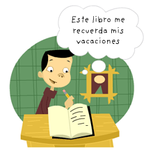 Este libro me recuerda mis vacaciones.
