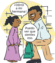 ¡ODIO a mi hermana! Puedo ver que sientes eso.