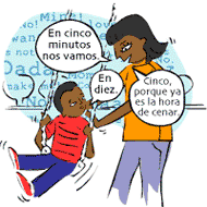 En cinco minutos nos vamos. En diez. Cinco, porque ya es la hora de cenar.