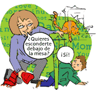 ¿Quieres esconderte debajo de la mesa? ¡Sí!